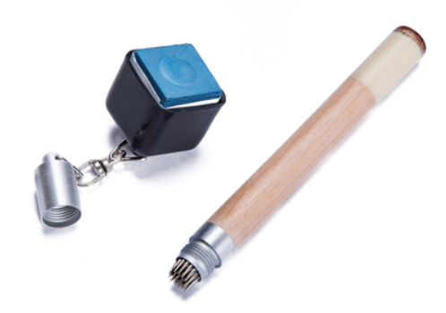 2 in 1 Pocket Chalk Holder Pricker Cue Tip Prep Tool